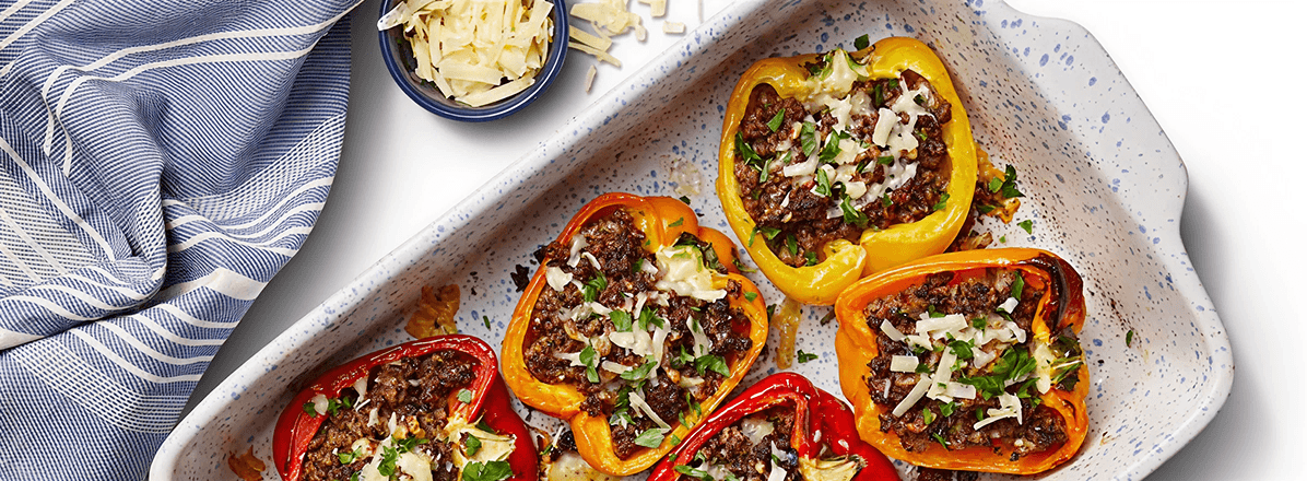 <p>Stuffed Sweet Peppers</p>