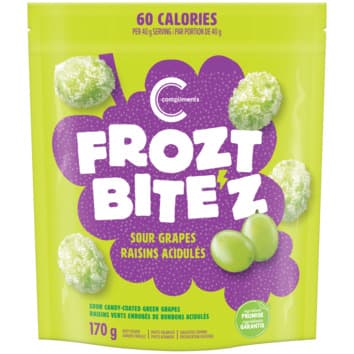 bag of Frozt Bites Sour Grapes