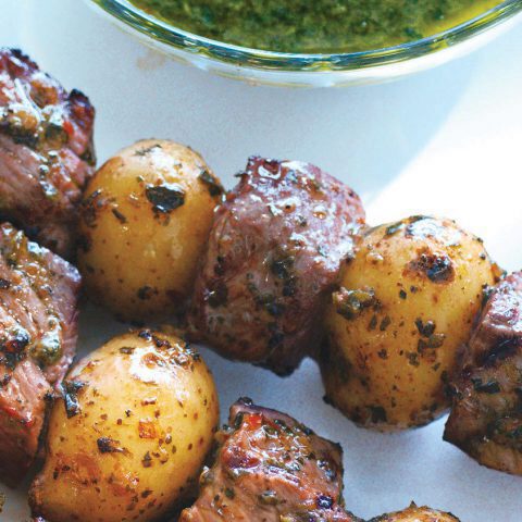 Read more about Peruvian-Beef & Potato Kabobs with Mint Chimichurri