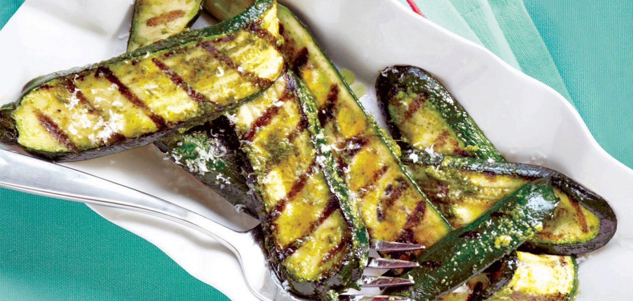 Grilled Zucchini With Herbs & Parmesan