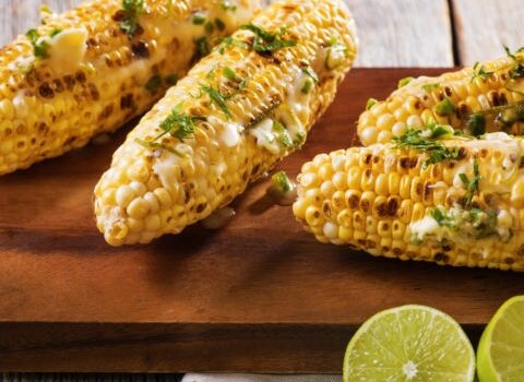 Grilled Corn with Cumin Lime Butter