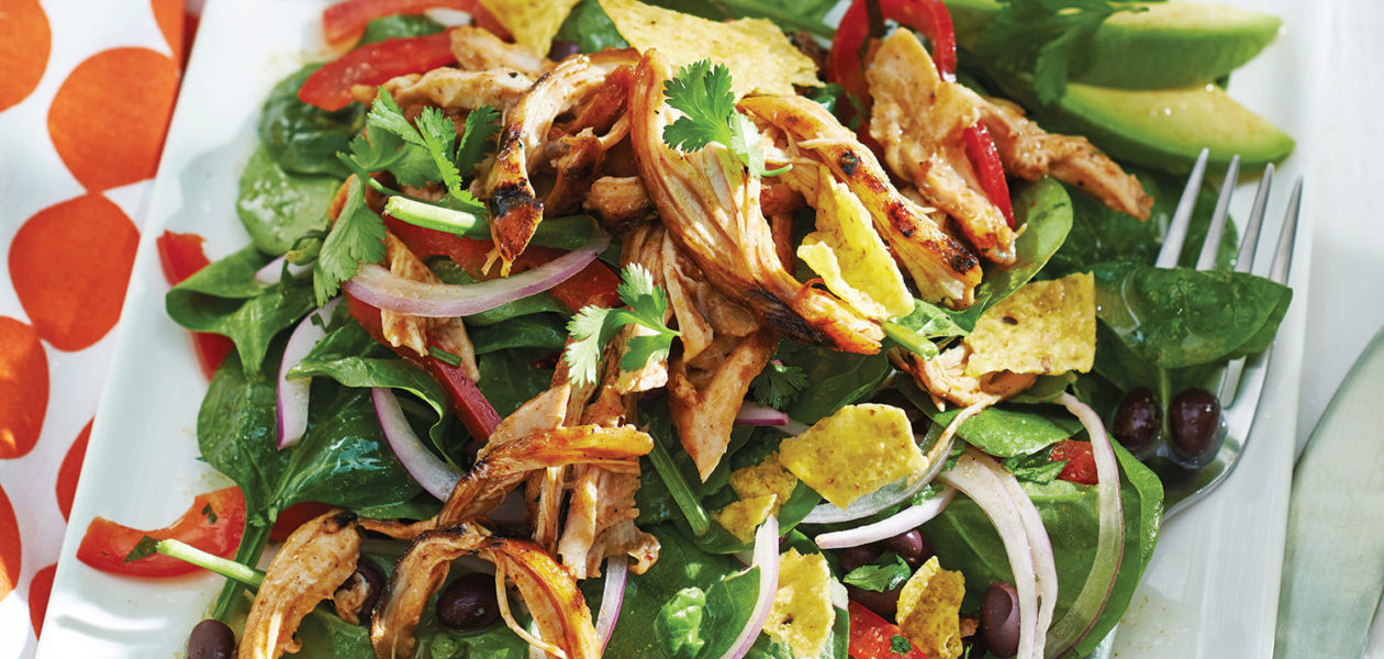 BBQ Chicken Salad with Lime Dressing