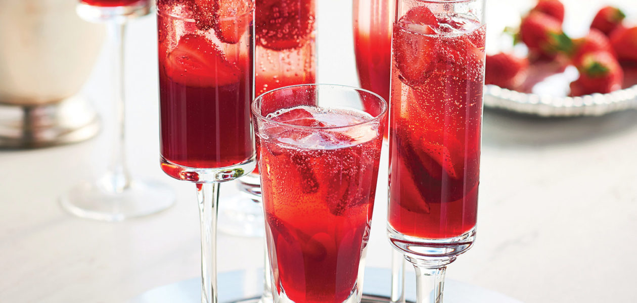 Pomegranate Kir Royale Mocktail