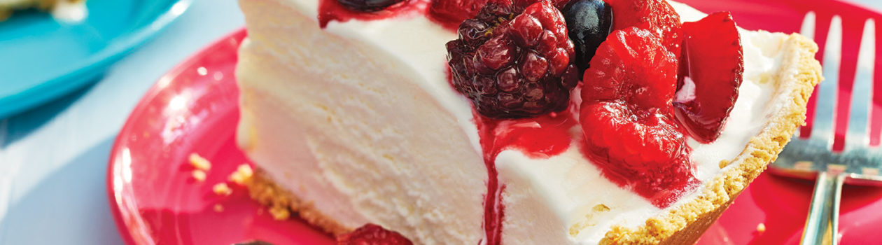 Ice Cream Pie with Summer Berries