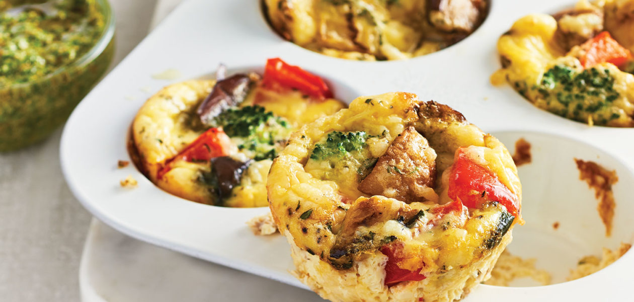 Leftover Vegetable Quiche Cups