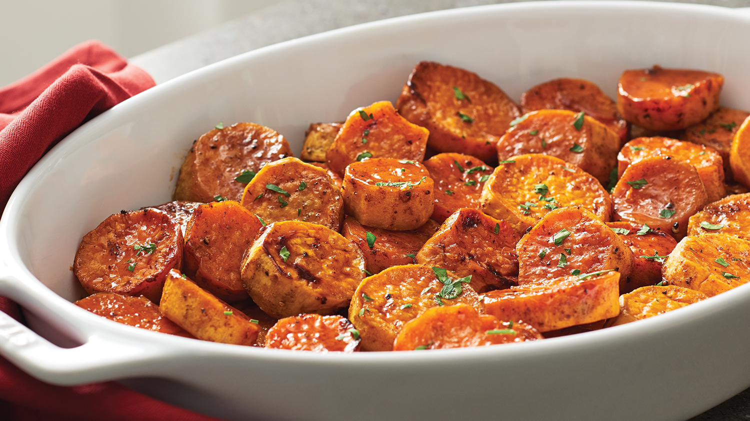Make-Ahead Spiced & Candied Sweet Potato Slices - Safeway