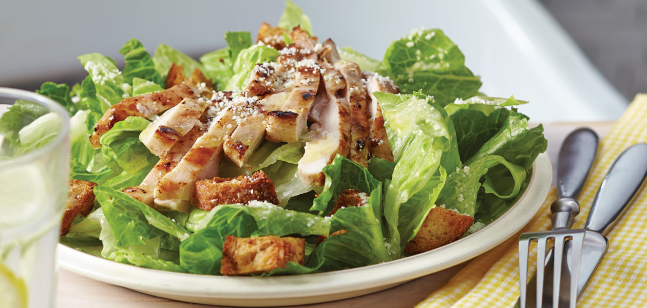 Warm Chicken Caesar Salad