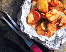 Campfire Potato Packets with Bacon & Onions