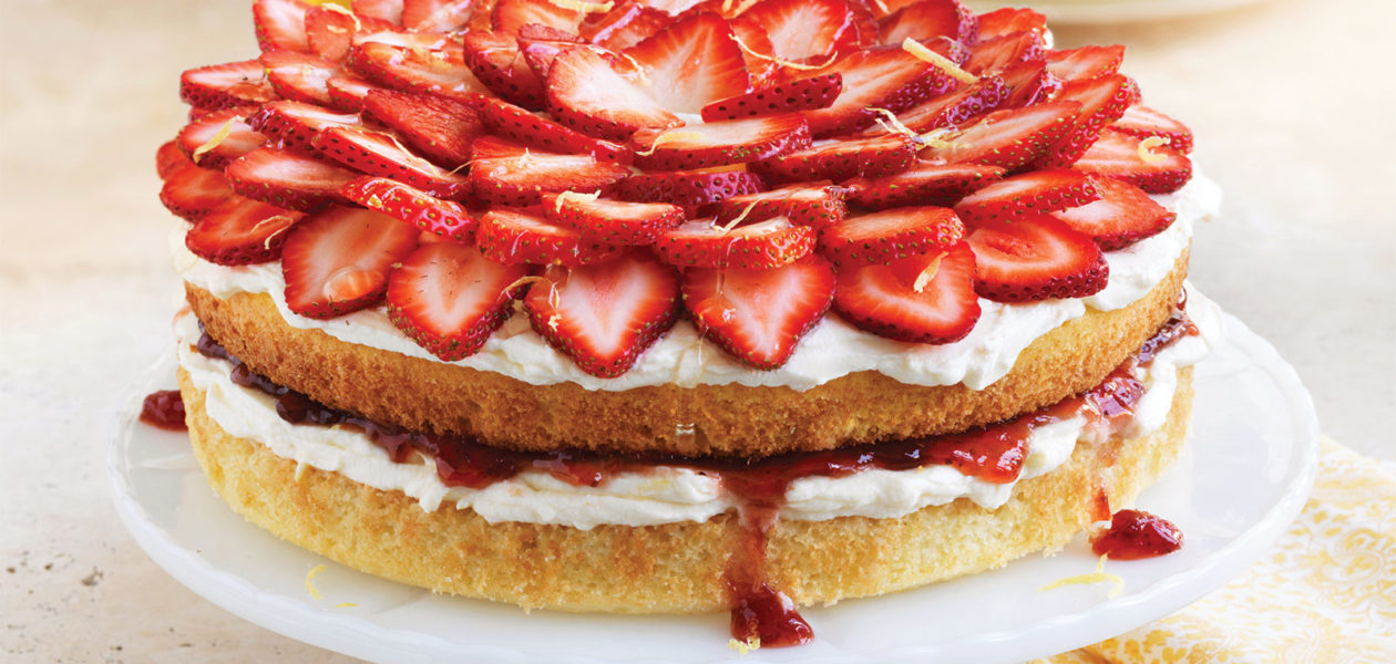 Gluten-Free Strawberry-Topped Cake