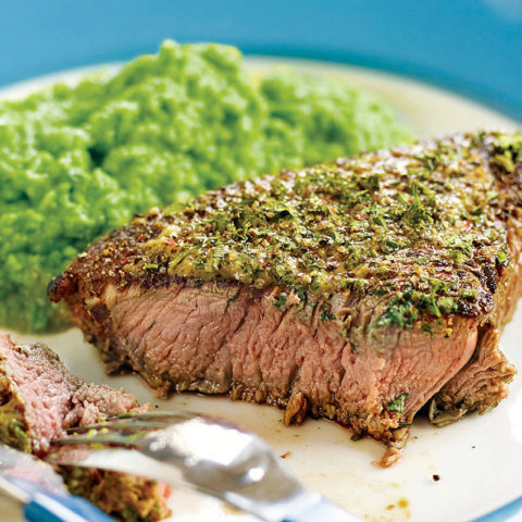 Read more about Herb Roasted Steak with Green Pea Mash