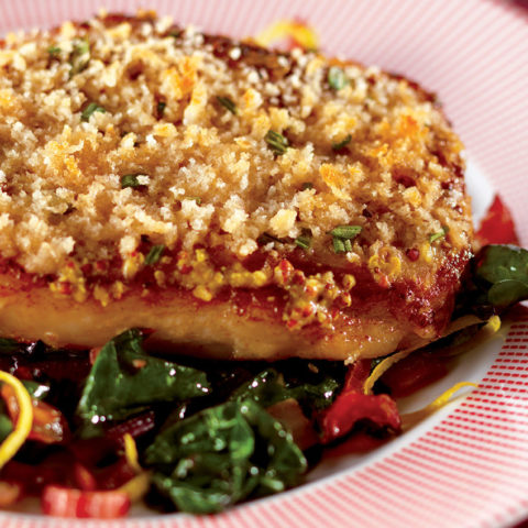 Read more about Mustard & Rosemary Pork Chops with Swiss Chard