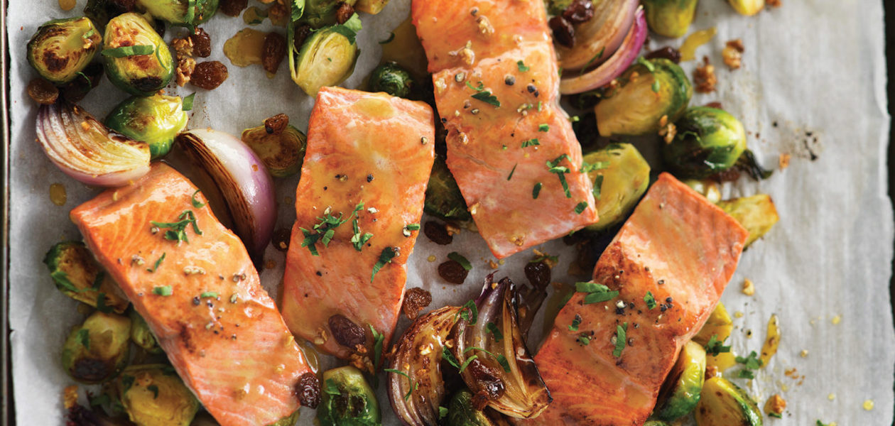 Roasted Maple Salmon & Brussels Sprouts