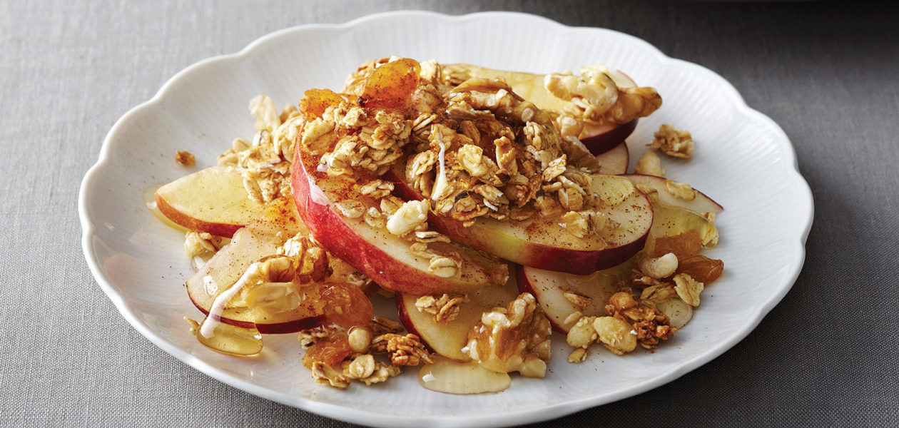 Spiced Apple Salad with Granola