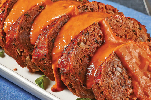 basic meatloaf with Creamy Tomato sauce