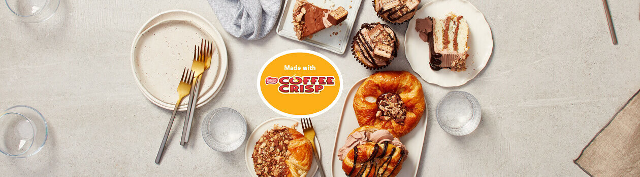 Desserts made with COFFEE CRISP<sup>®</sup> 