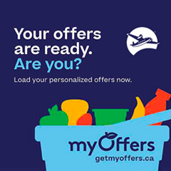 Text Reading 'Your offers are ready. Are you? Load your personalized offers now.'