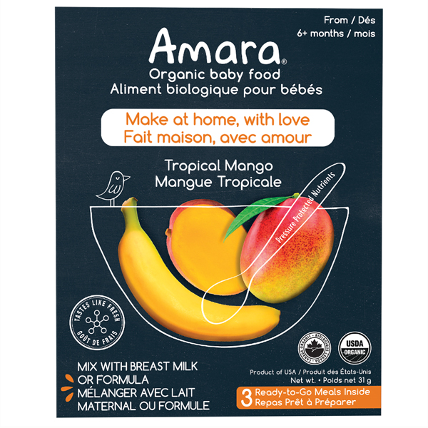 Amara organic baby food – tropical mango
