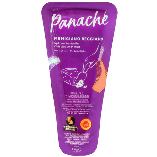 Purple package of Panache Parmigiano Reggiano 24 Month Cheese