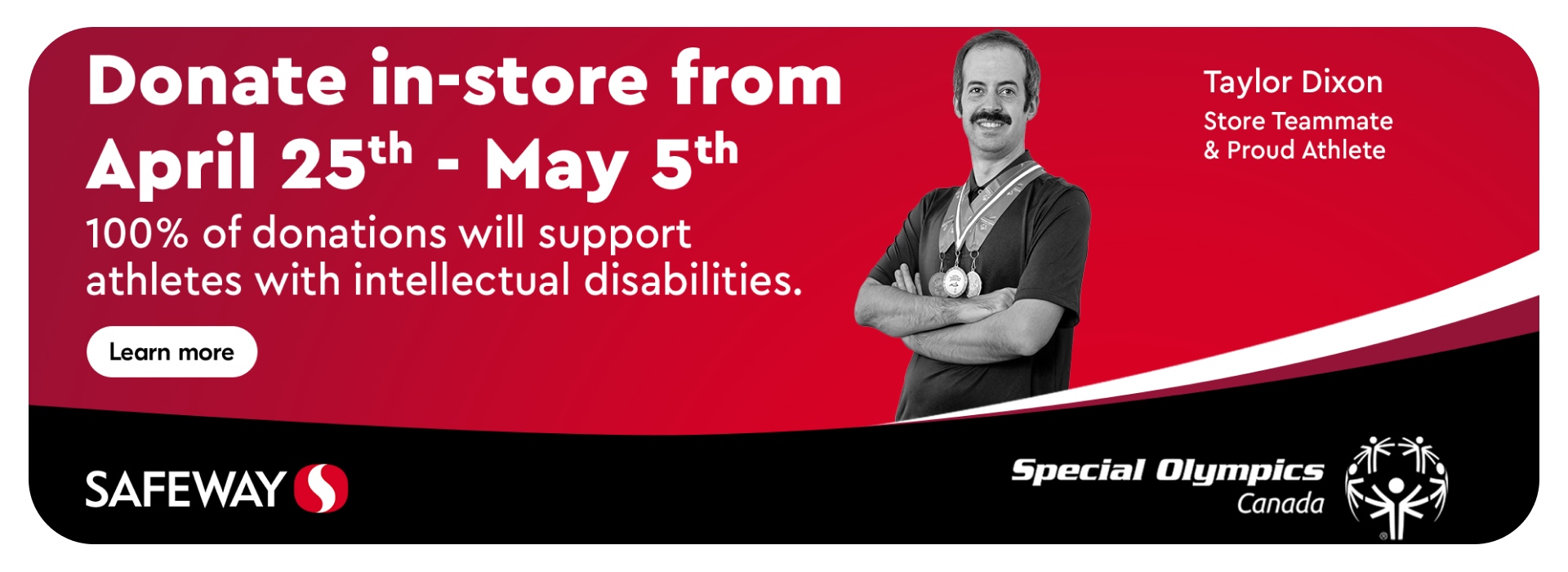 Donate in store April 25th - May 5th to support athletes with intellectual disabilities in our community.
